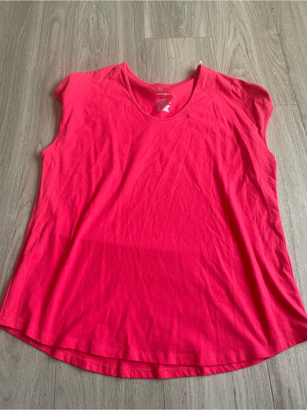 all in motion Bright Pink Sleeveless Crewneck Tank